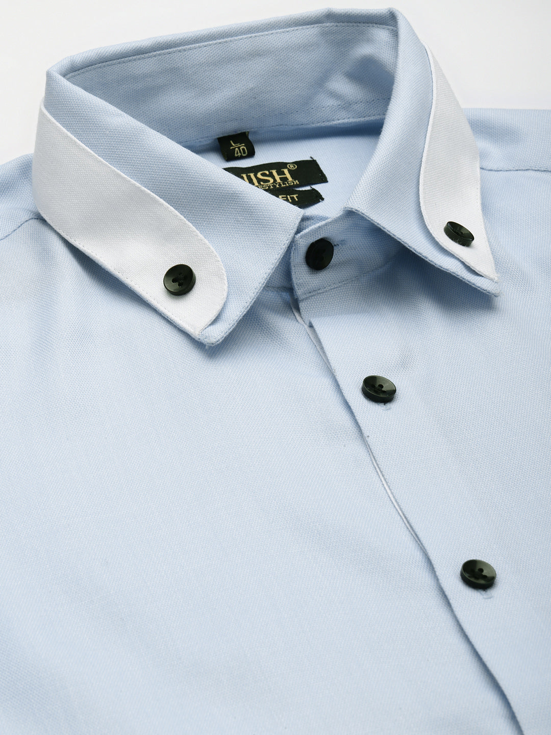 Men's  Cotton Solid Formal Shirts ( SF 796Sky )