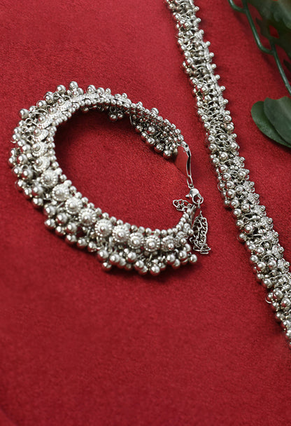 Traditional Silver color Anklet Payal Jkpayal_006