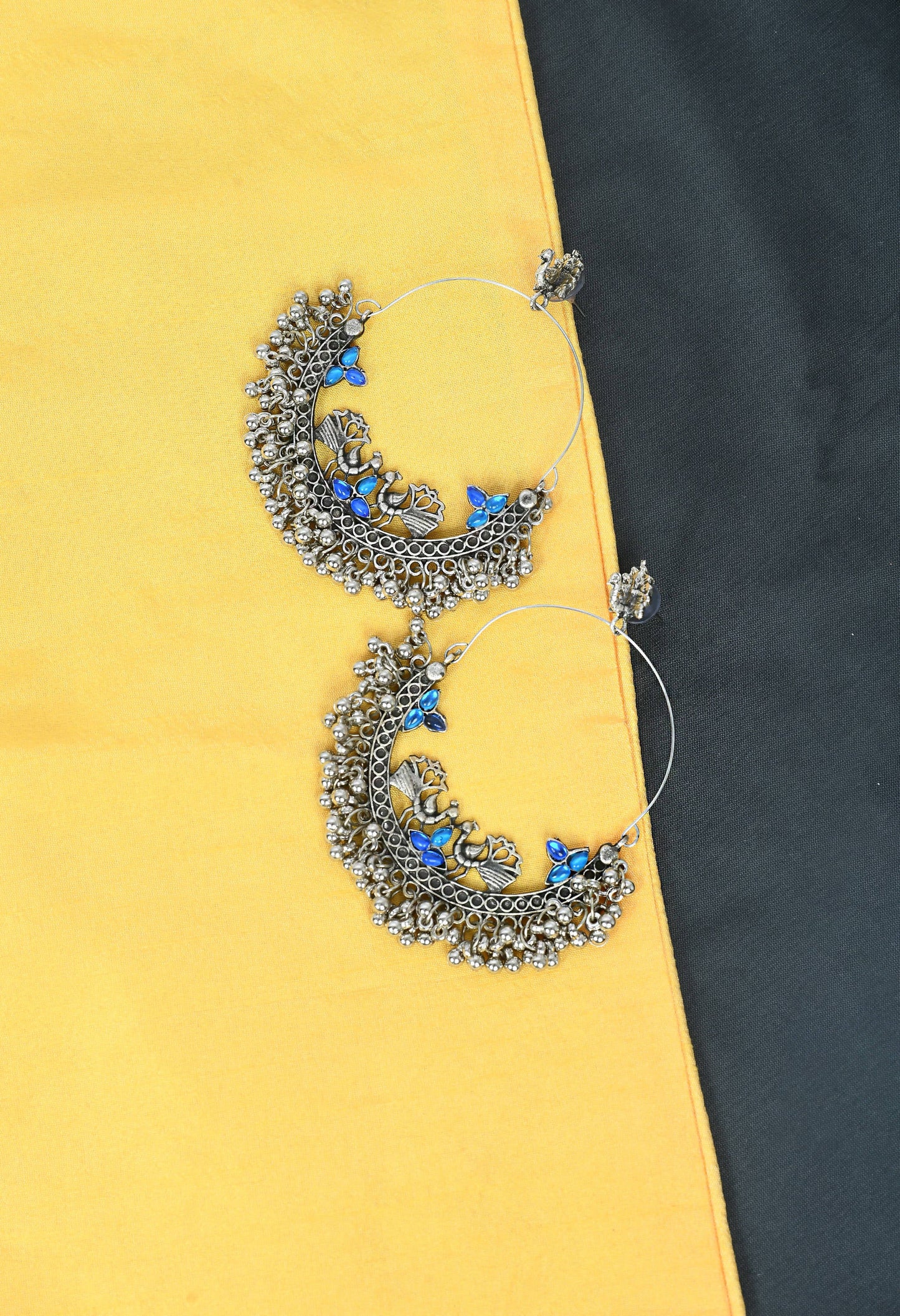 Trendia Peacock Chandbali Earrings by  (1 Pair earrings)