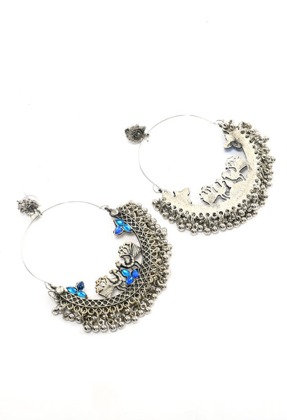 Trendia Peacock Chandbali Earrings by  (1 Pair earrings)