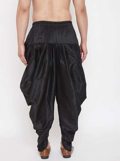 Men's Black Cowl Dhoti