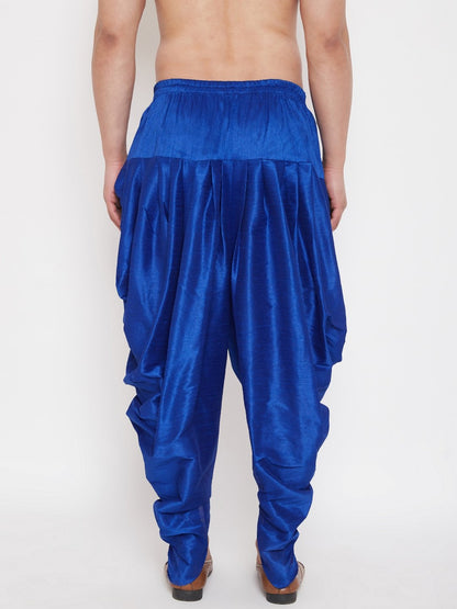 Men's Blue Cowl Dhoti