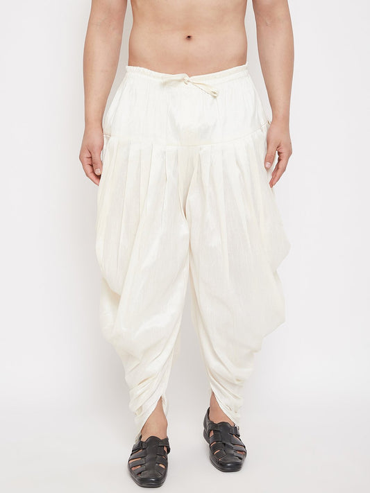 Men's Cream Cowl Dhoti