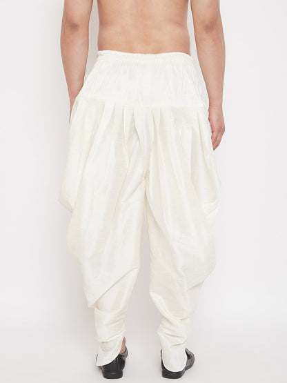 Men's Cream Cowl Dhoti