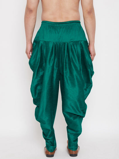 Men's Green Cowl Dhoti