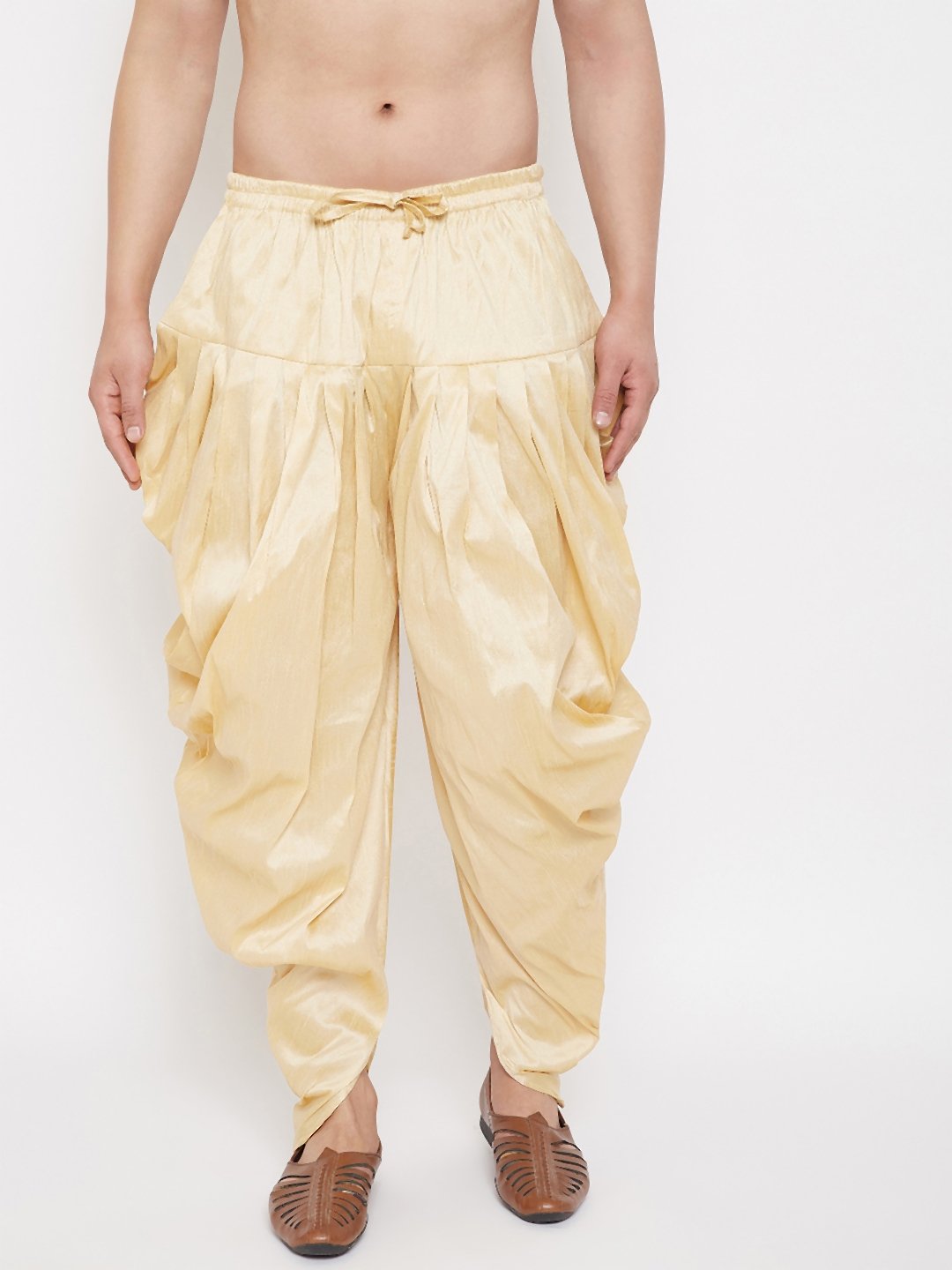 Men's Gold Cowl Dhoti