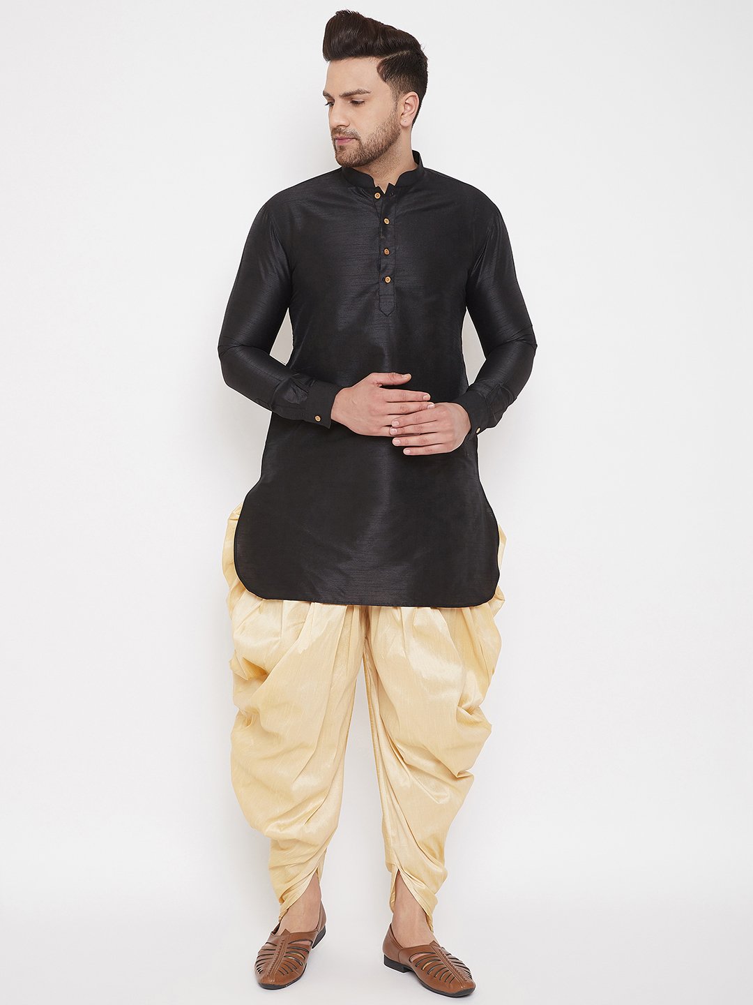 Men's Gold Cowl Dhoti