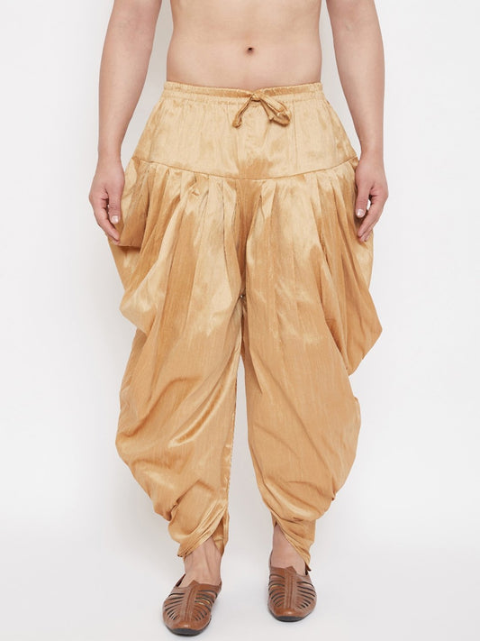 Men's Rose Gold Cowl Dhoti