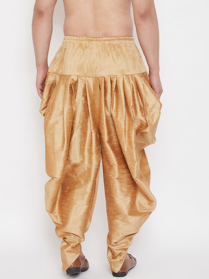 Men's Rose Gold Cowl Dhoti