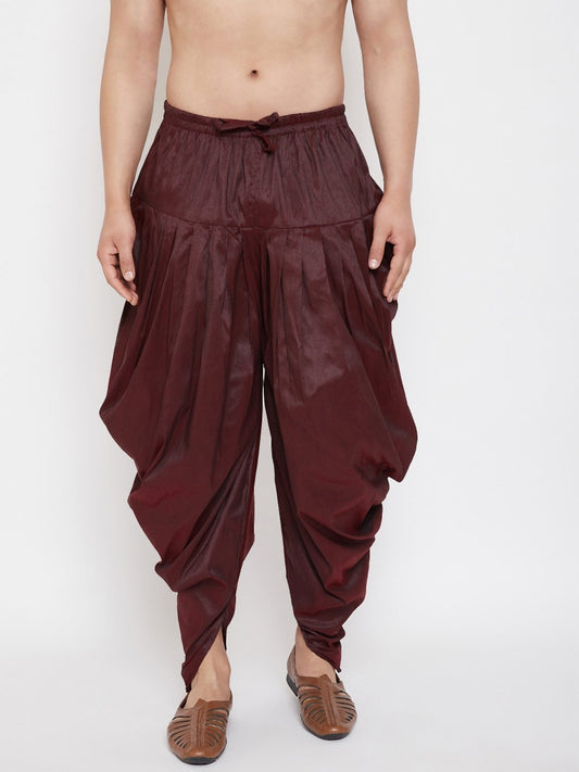 Men's Wine Cowl Dhoti