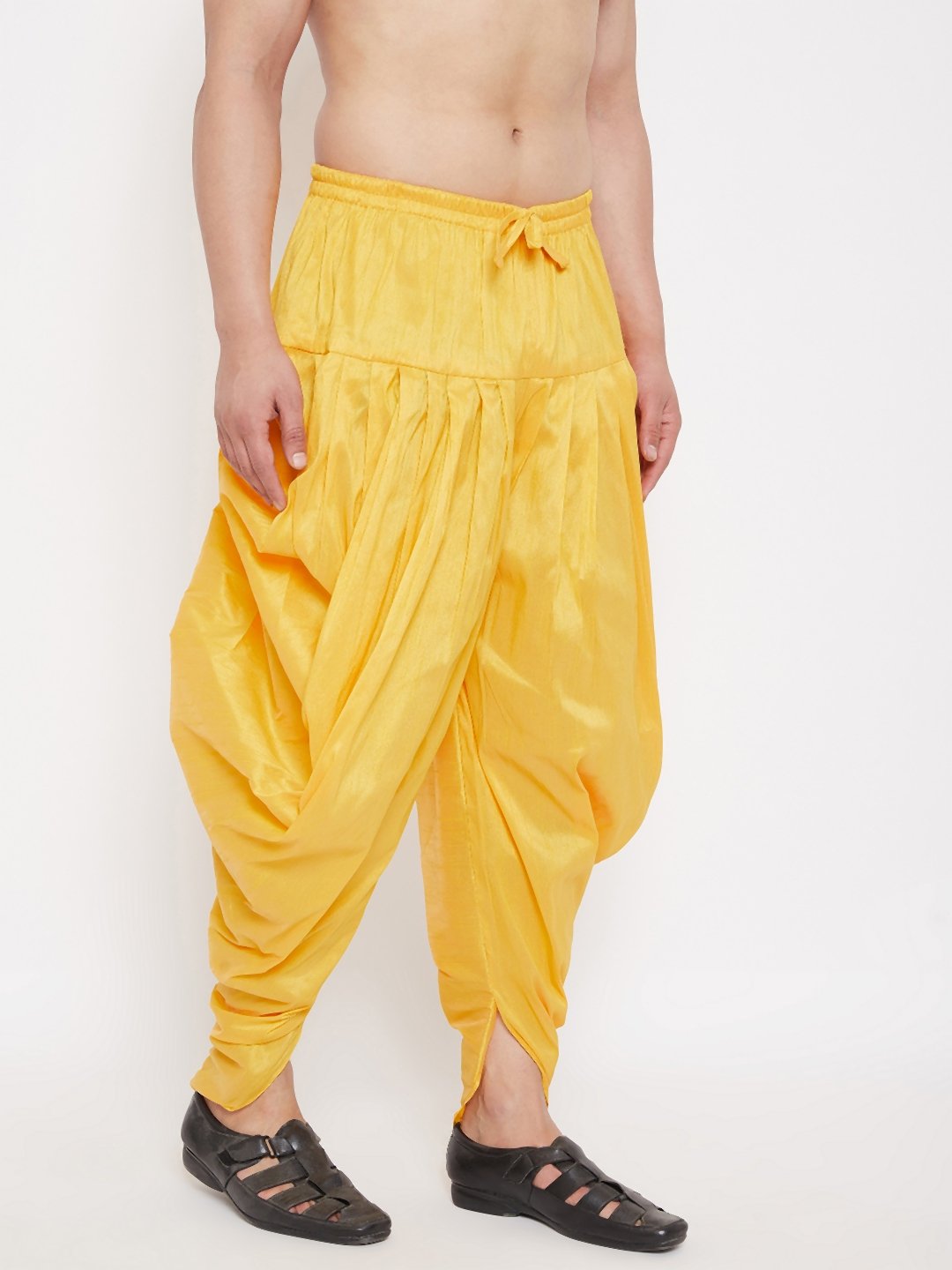 Men's Yellow Cowl Dhoti