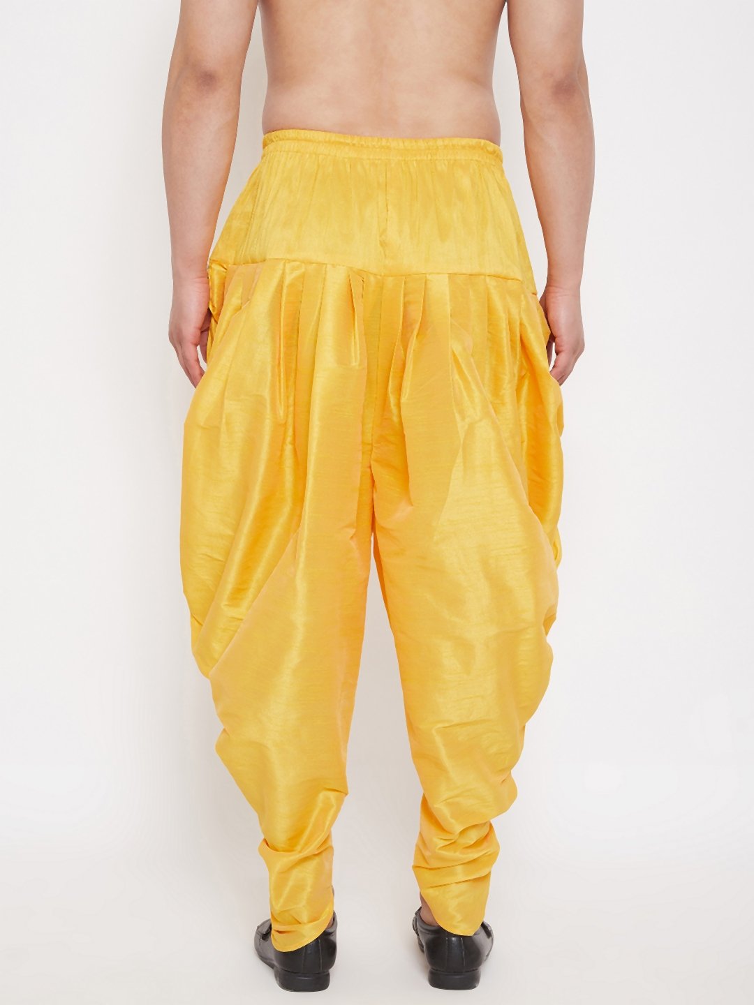 Men's Yellow Cowl Dhoti