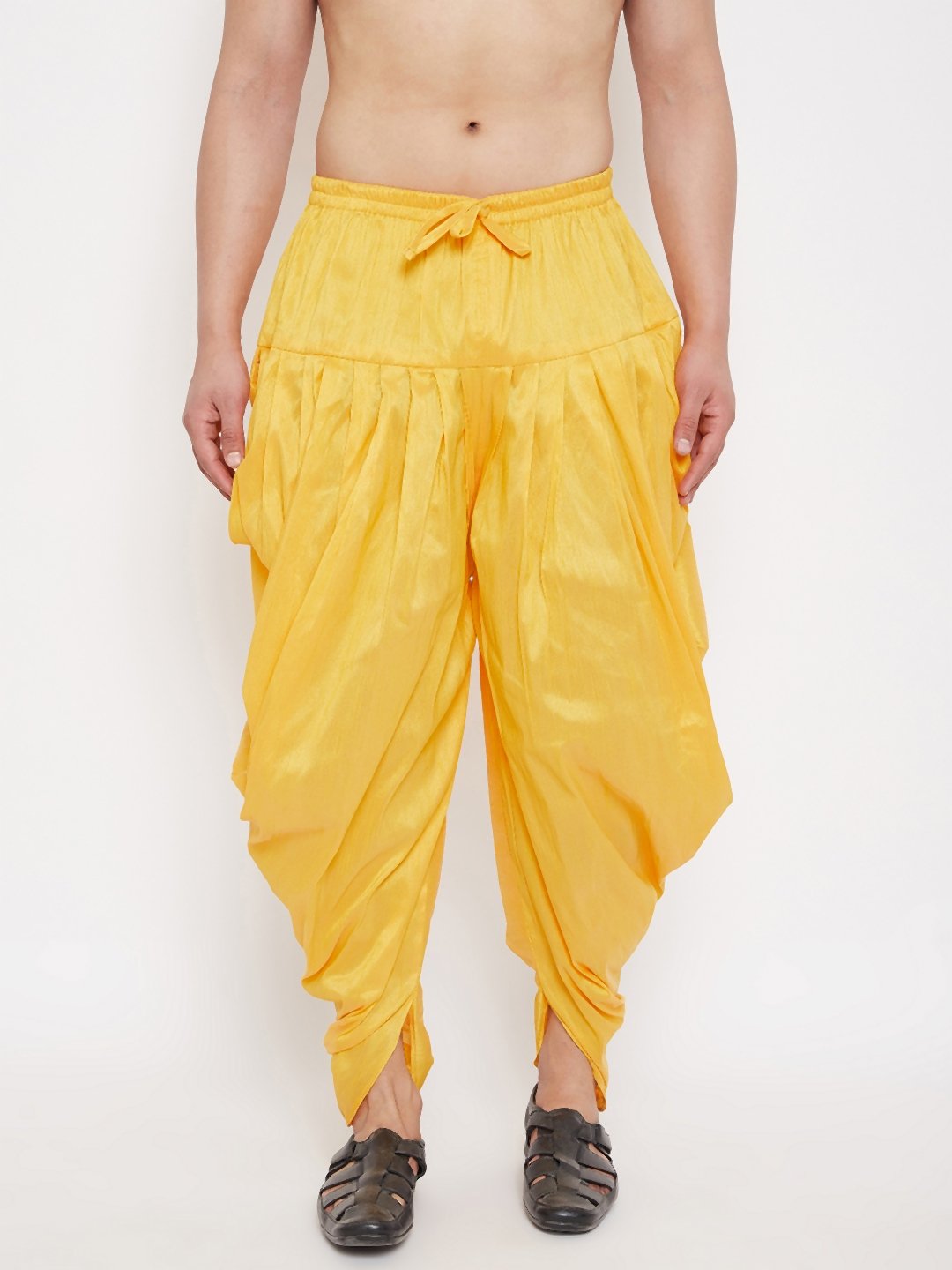 Men's Yellow Cowl Dhoti