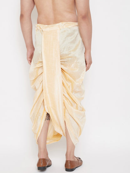 Men's Gold Embroidred Dhoti