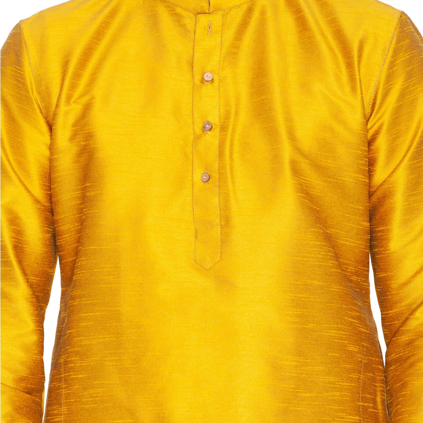 Men's Gold Silk Blend Kurta