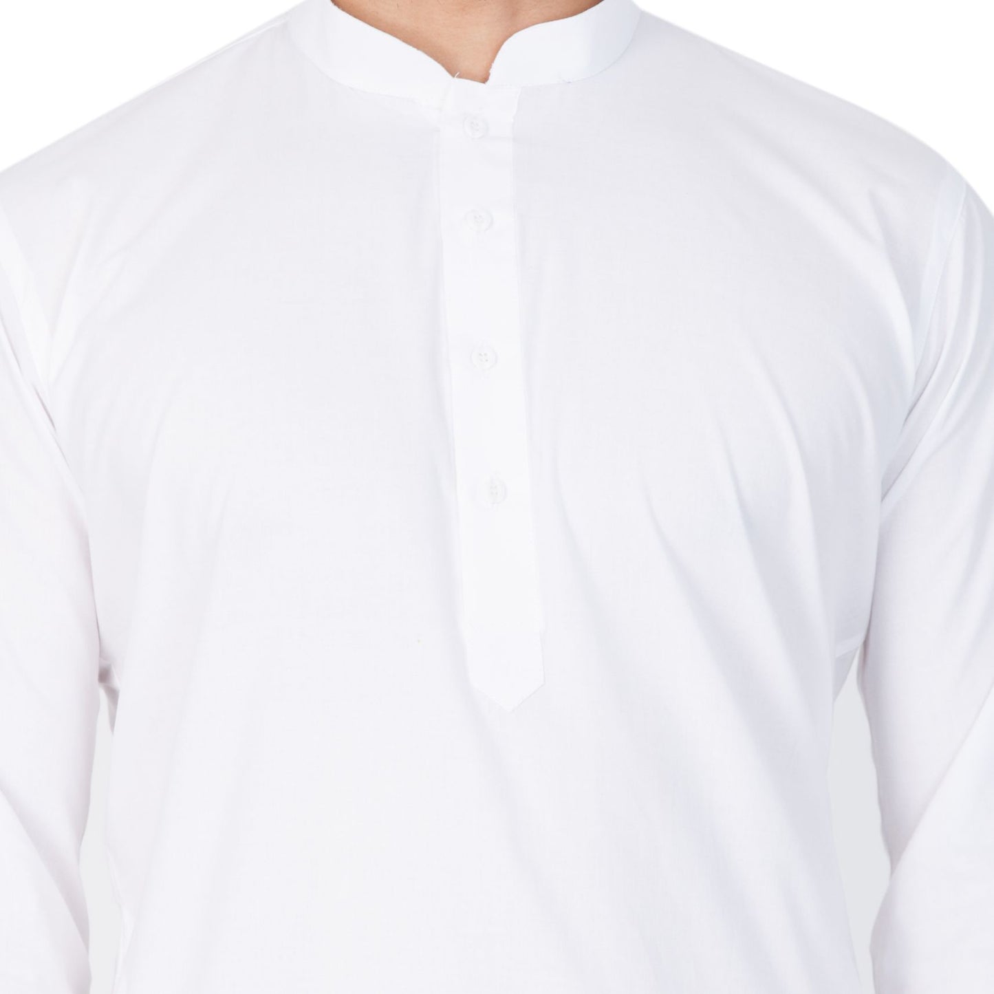 Men's White Cotton Kurta