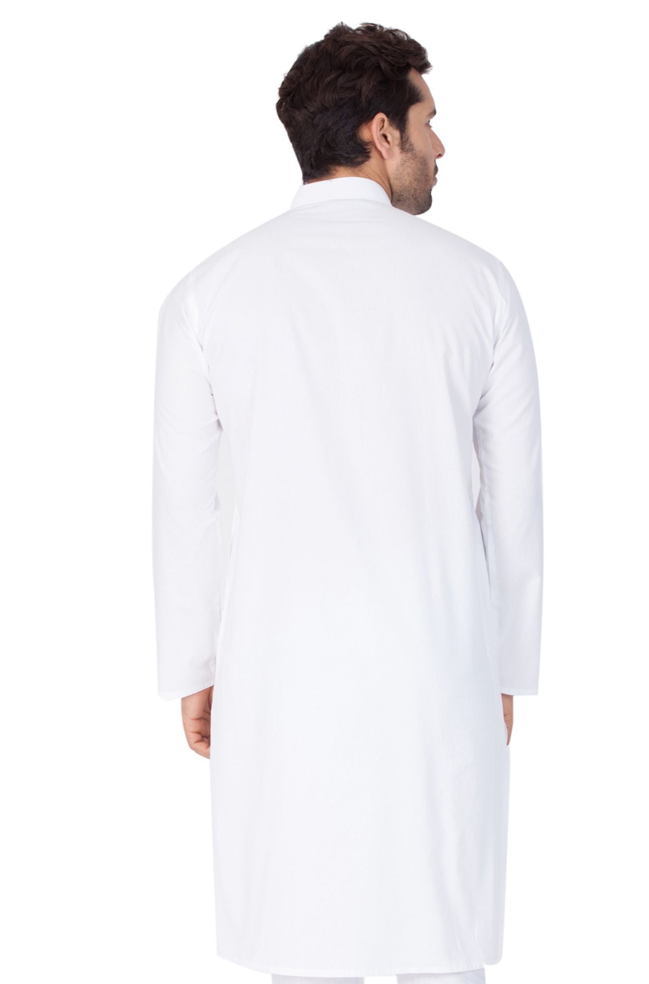 Men's White Cotton Kurta