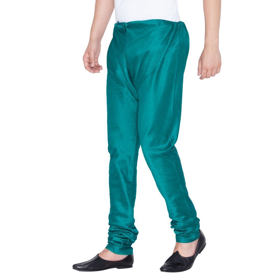 Men's Green Cotton Silk Blend Pyjama