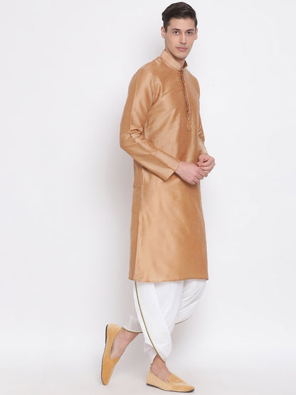 Men's White Solid Dhoti Pant