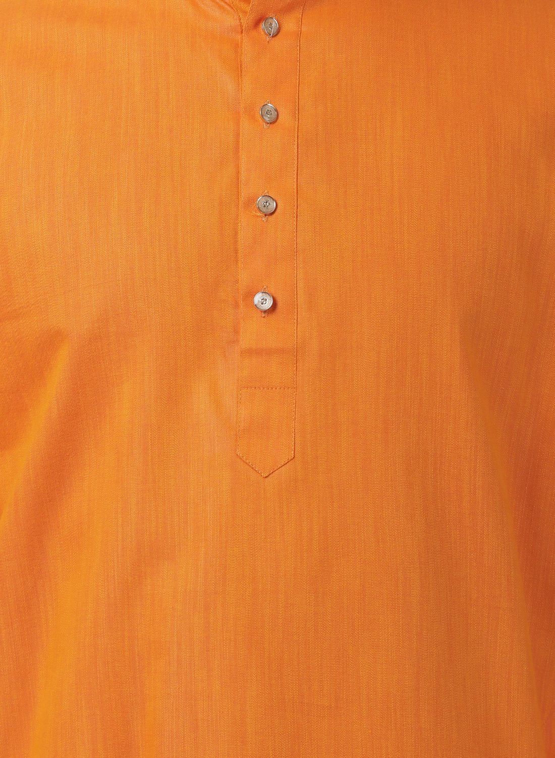 Men's Orange Cotton Kurta