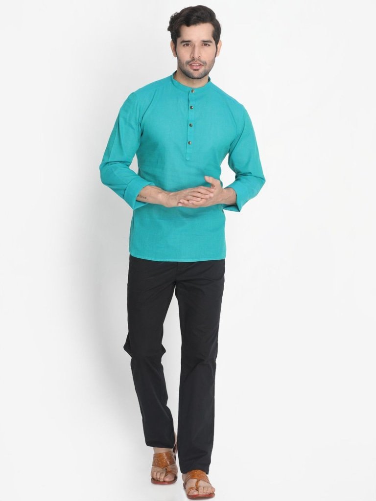 aqua colour kurta