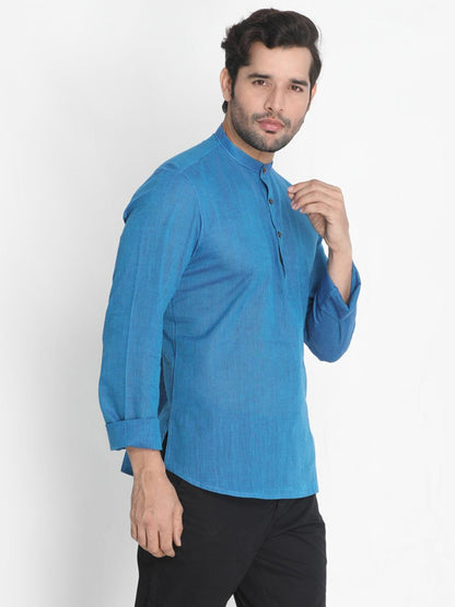 blue colour ka kurta