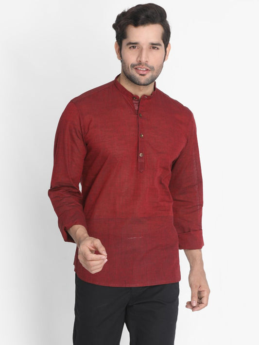 maroon color kurta