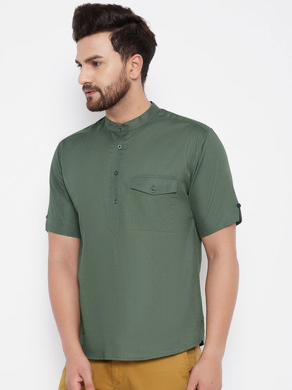 Men's Solid Pure Cotton Kurta