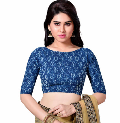 Women's Indigo Blue Blouse - (1pc set)