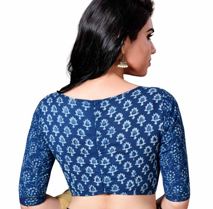 Women's Indigo Blue Blouse - (1pc set)