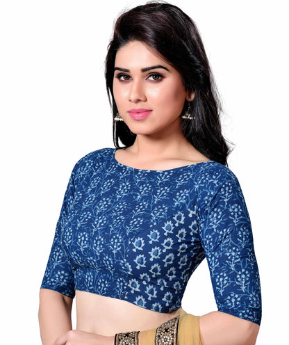 Women's Indigo Blue Blouse - (1pc set)