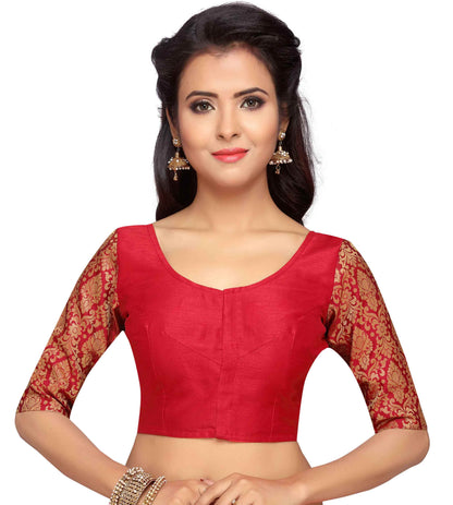 Women's Silk Saree Blouse - 1 pc