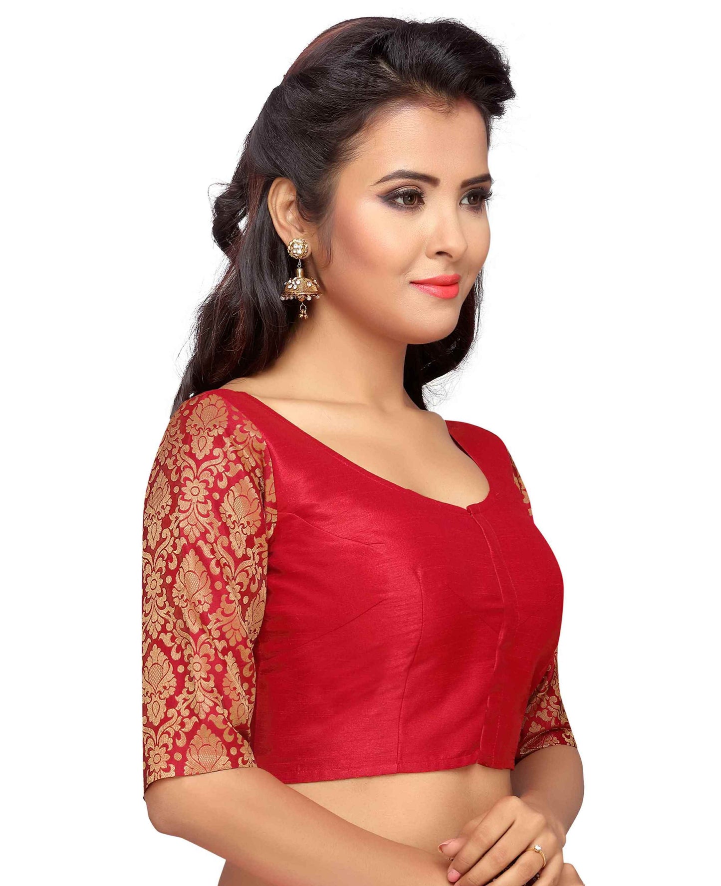 Women's Silk Saree Blouse - 1 pc