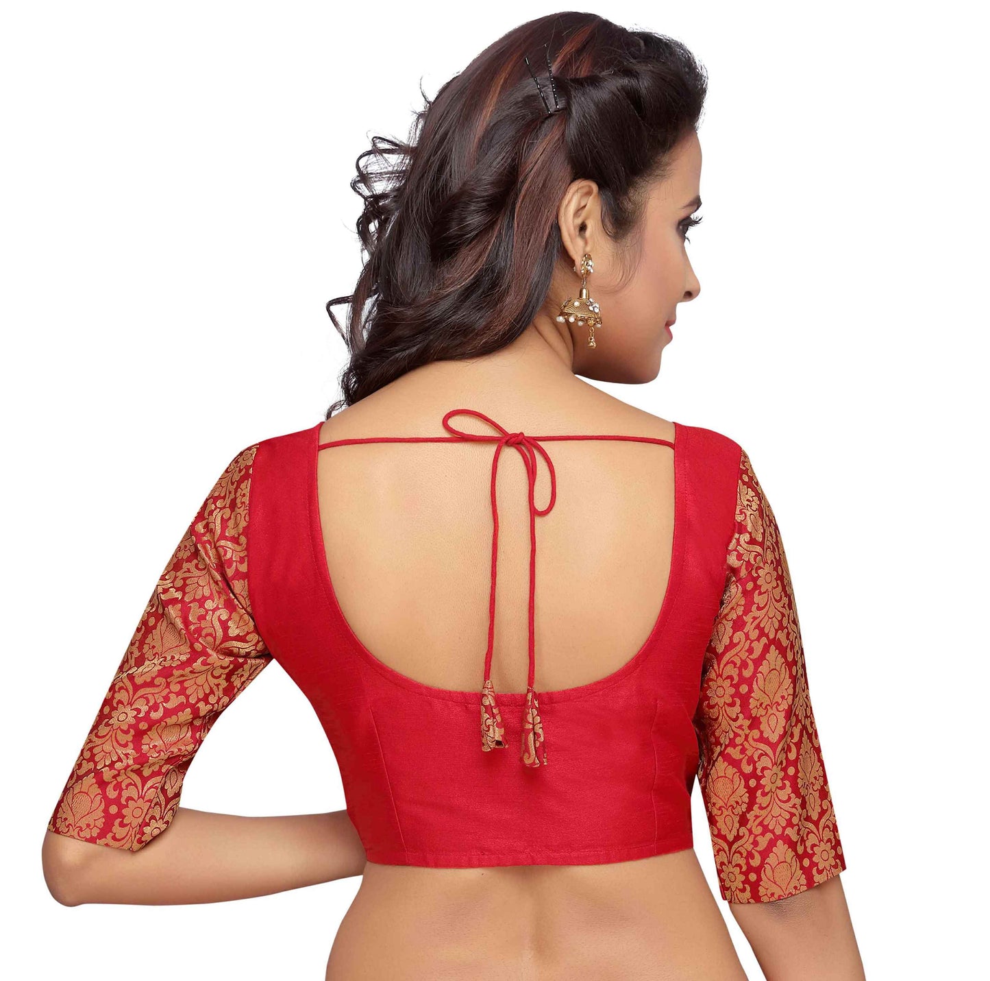 Women's Silk Saree Blouse - 1 pc