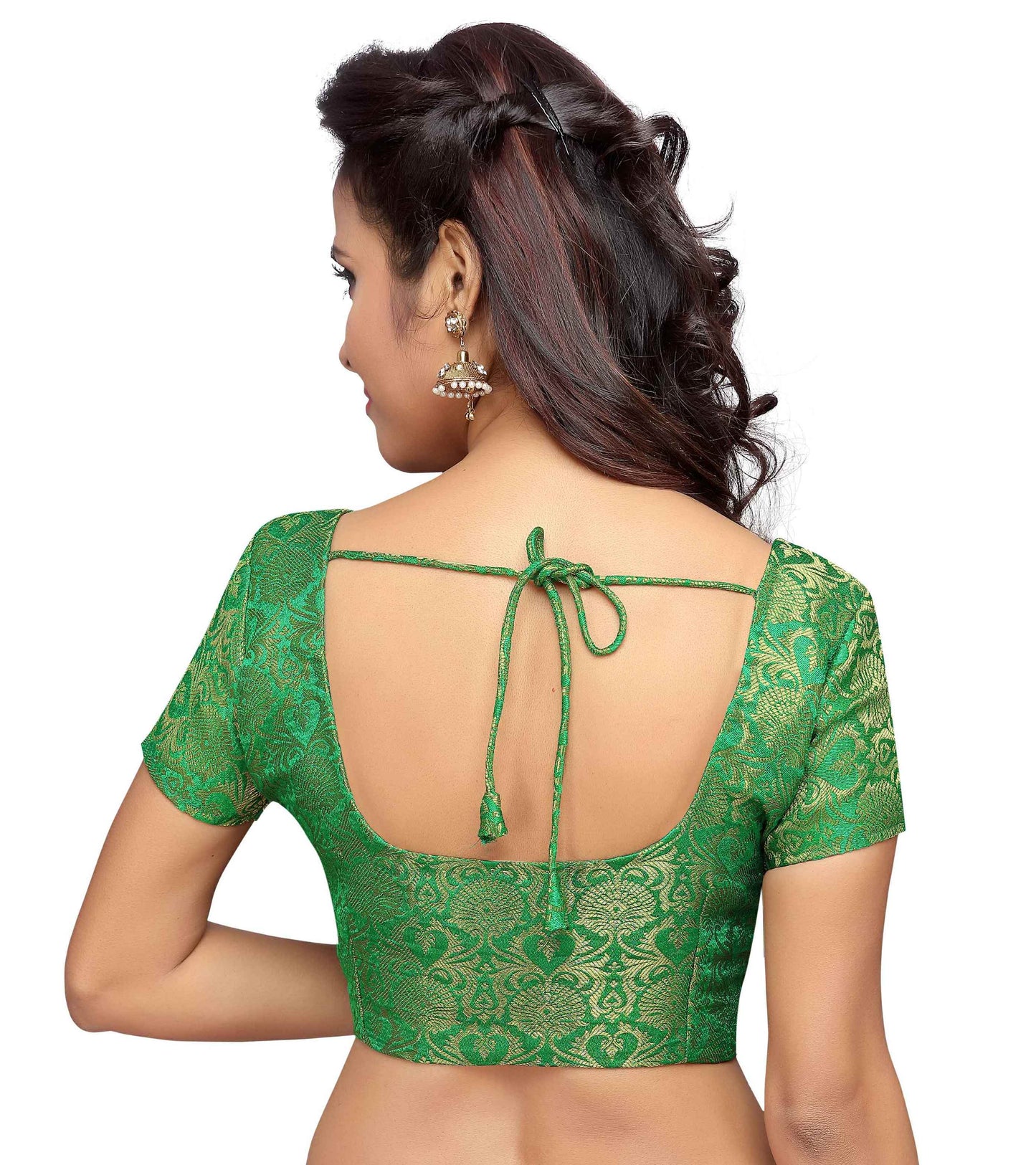 Women's Brocade Saree Blouse - 1 pc