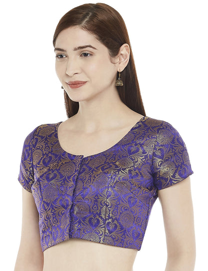 Women's Brocade Saree Blouse - 1 pc