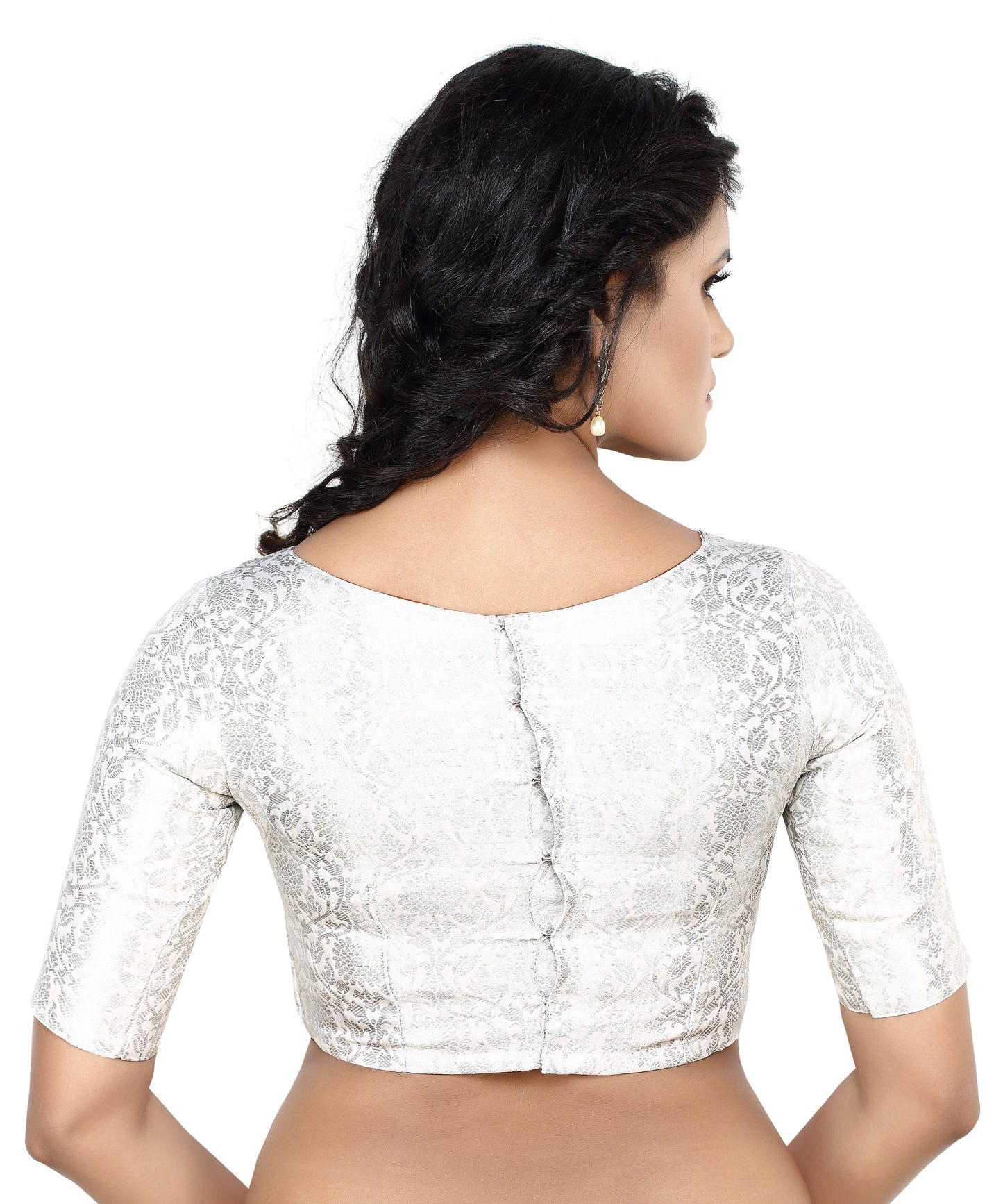 Women's Polyester Half Sleeve Saree Blouse