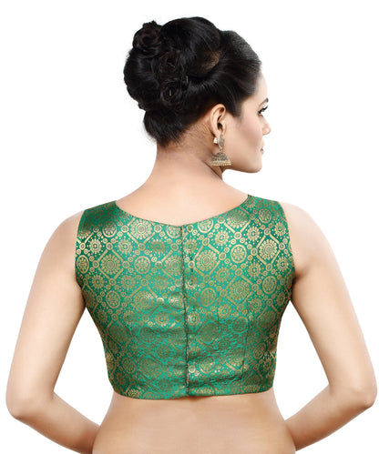 Women's Polyester Sleeveless Readymade Saree Blouse