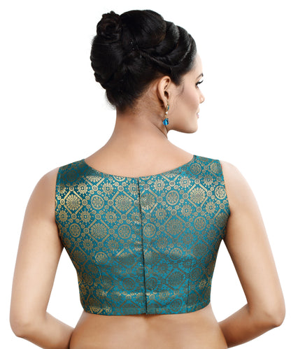 Women's Polyester Sleeveless Readymade Saree Blouse