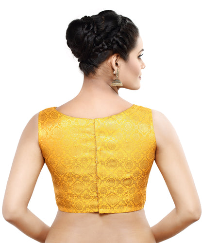 Women's Polyester Sleeveless Readymade Saree Blouse