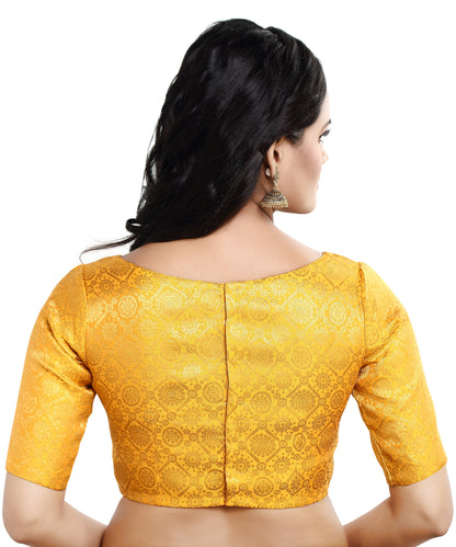 Women's Polyester Half Sleeve Saree Blouse