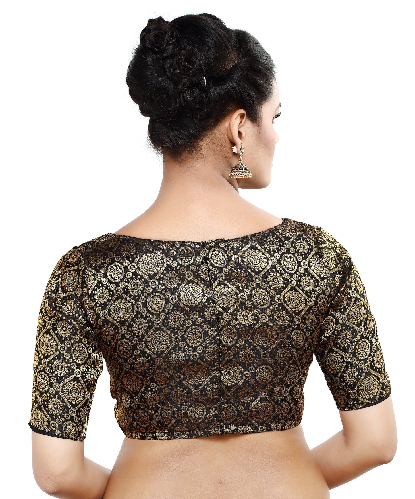 Women's Polyester Half Sleeve Saree Blouse