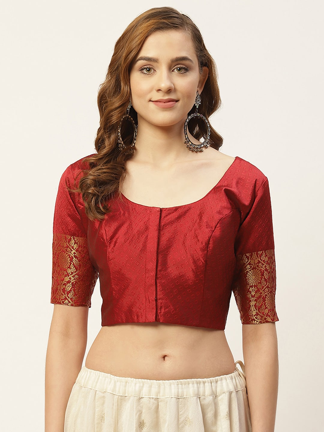 Women's Maroon Blouse - (1pc set)