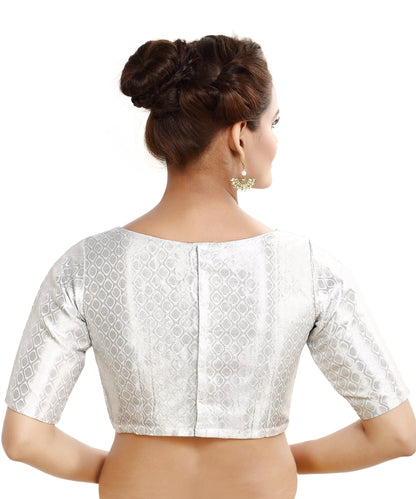 Women's Polyester Half Sleeve Readymade Saree Blouse