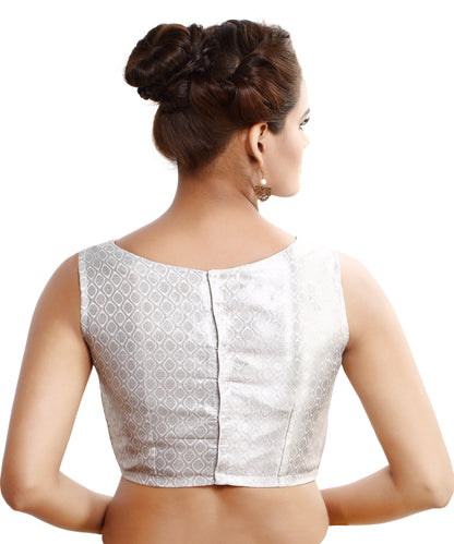 Women's Polyester Sleeveless Readymade Saree Blouse