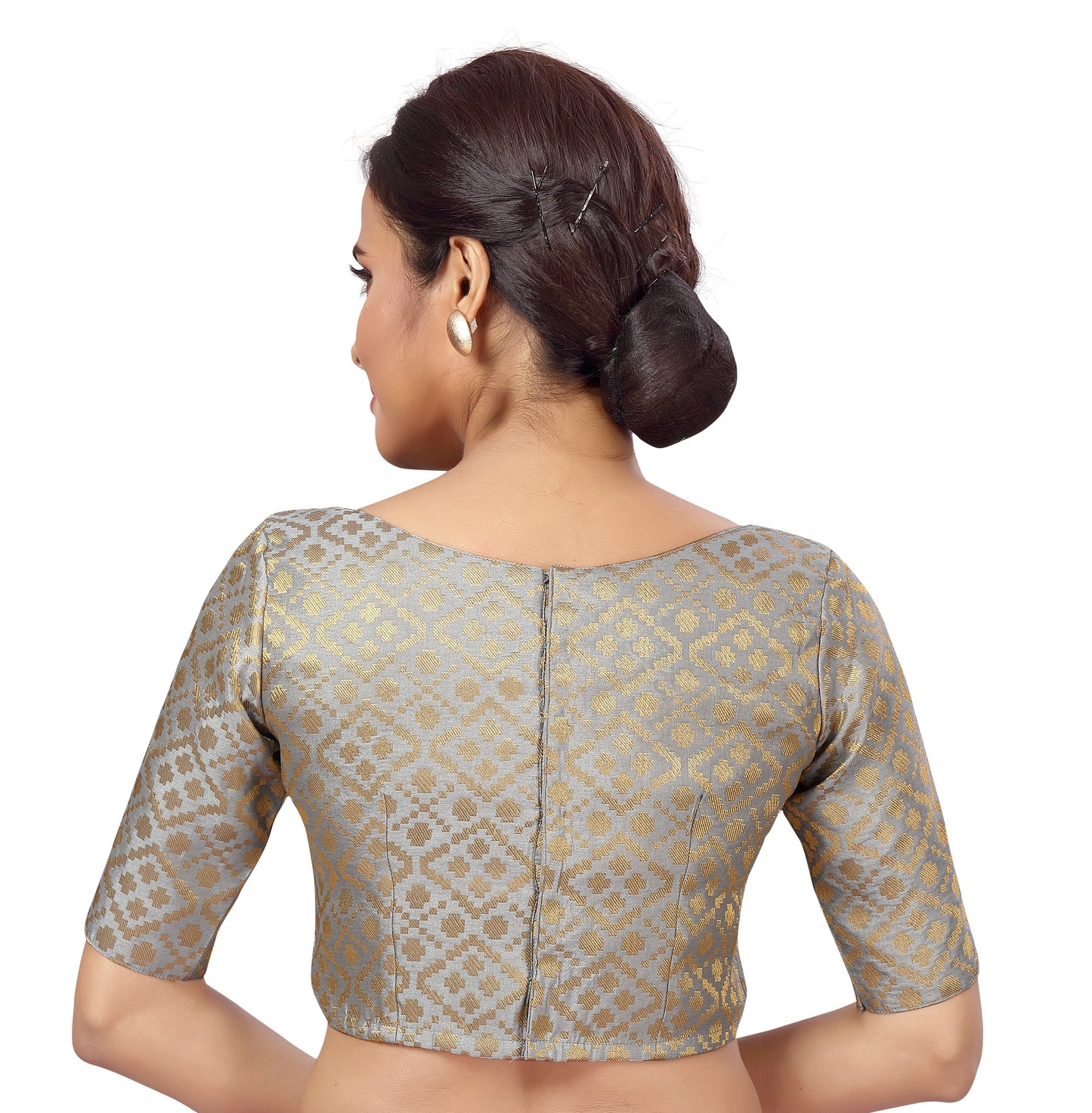 Women's Brocade Saree Blouse - 1 pc