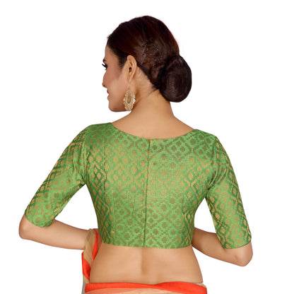 Women's Brocade Saree Blouse - 1 pc