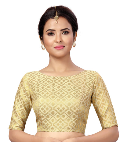 Women's Brocade Saree Blouse - 1 pc