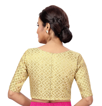 Women's Brocade Saree Blouse - 1 pc