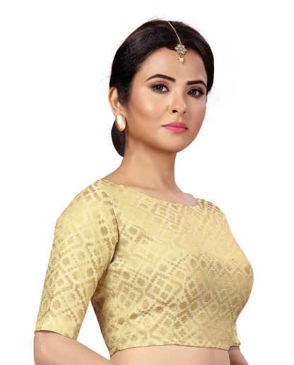 Women's Brocade Saree Blouse - 1 pc